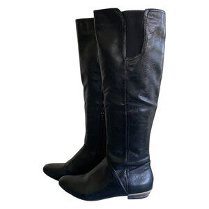 Call It Spring Over The Knee Black Western Boots Sz 10